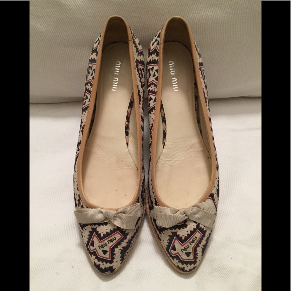 Miu Miu logo espadrilles size 41